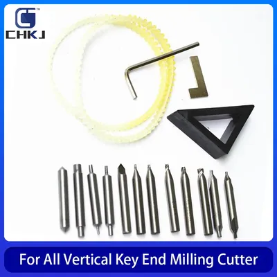 CHKJ Full Set End Milling Cutter For All Vertical Key Copy Duplicating Machine As Key Cutting Parts