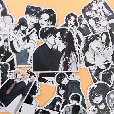 23pcs Love Each Other's Men And Women Stickers Crafts And Scrapbooking Stickers Book Student Label