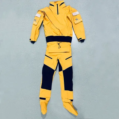Front Entry Waterproof Full Drysuit Detachable Hooded Dry Suit Clothing for Kayaking Paddling Rafting Canoeing Sailling Kitesurf