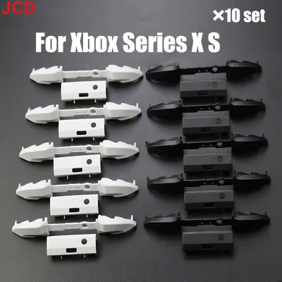 10 Sets Black White RB LB Bumper Button for XBox Series S X Controller Trigger Surround Guide On