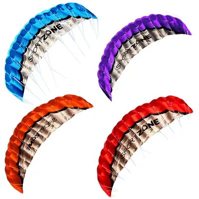 High Quality 1.8 m Dual Line 4 Colors Parafoil Parachute Sports Beach Kite Easy to Fly