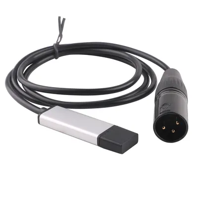 USB to DMX Interface Adapter Cable For Stage Disco Moving Head Light Length Computer PC DMX512