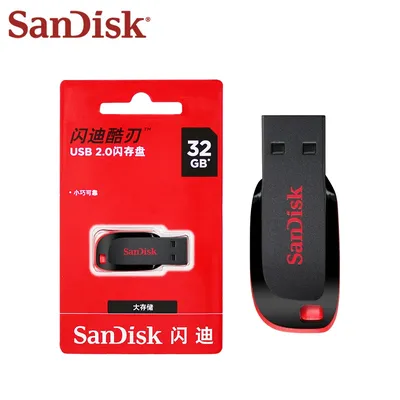 100% Original SanDisk CZ50 USB Flash Drive 16GB 32GB 64GB USB 2.0 Pendrive Memory Stick Mini U Disk