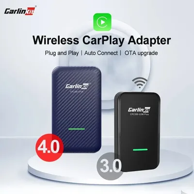 CarlinKit 4.0 & 3.0 Wireless CarPlay Android Auto Adapter Bluetooth 4.1 Dongle for Audi VW Benz Kia