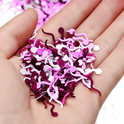 Rose Red Color Table Confetti Party for Wedding Bridal Shower for Bachelorette Party Decoration