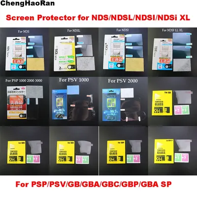 For Nintend NDS DSi NDSi XL LL NDSL DS Lite LCD Screen Protector Skin With packaging Top Bottom Clear Protective Film