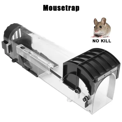 Safe Firm Smart Self-locking Mousetrap Rodents Trap Reusable Plastic for Indoor Outdoor Garden