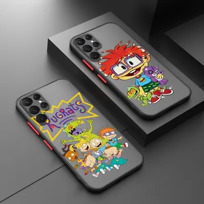 R-Rugrats Cartoon For Samsung Galaxy S23 S22 S21 S20 S10 Note 20 10 FE Plus Ultra Lite Frosted