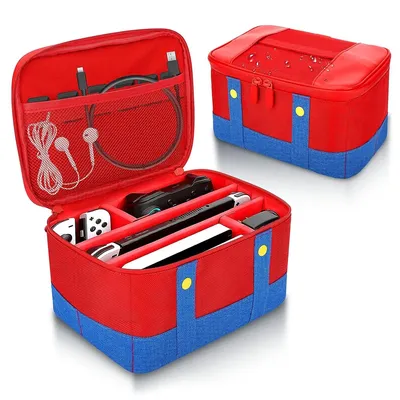 Large Carrying Protective Case for Nintendo Switch OLED Console Pro Controller Travel Storage Bag