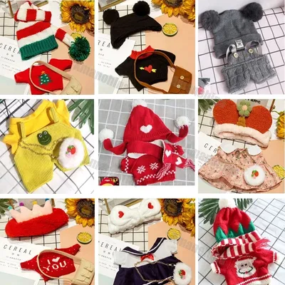 1Set Clothes For Duck 30cm lalafanfan Yellow Duck Kawaii Plush Toy Accessories Soft Animal Dolls