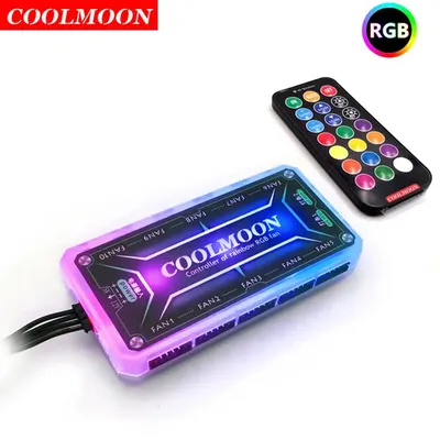 COOLMOON RGB Remote Controller DC12V 5A LED Color Intelligent Controller