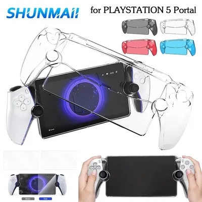Transparent Protective Shell Case for PS5 Portal Sleeve Skin Anti-Scratch Handheld Game Console