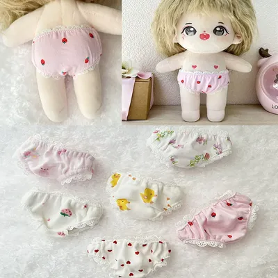 HOUZIWA 15CM 20CM Stuffed Toy Dolls Underwear Clothes For Plush Doll
