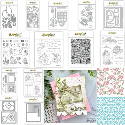 New Birdcage Honey Metal Cutting Dies Clear Stamps Stencil for Making Card Scrapbooking Embossed Diy