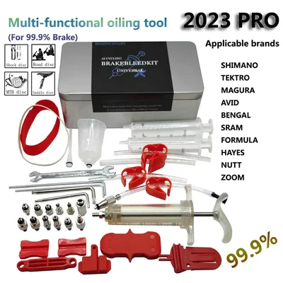 Bicycle Hydraulic Disc Brake Oil Bleed Kit Tools For SHIMANO, SRAM,XTECH, Avid, MAGURA , MTB Road