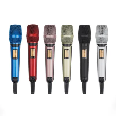 SKM9000 Professional UHF Wireless Dynamic Microphone Metal Mic for Karaoke DJ