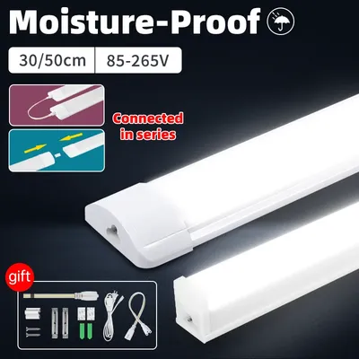 Moisture-Proof Led Tube Light 50/30cm Kitchen Lights 20W 10W 6W Cabinet Lighting Kitchen Bathroom