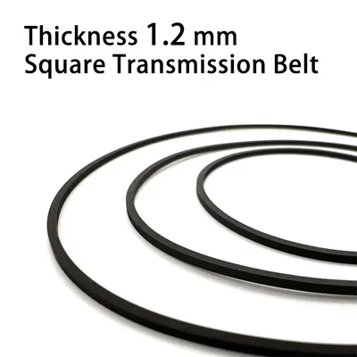 1Pcs Thickness 1.2 mm Square Rubber Transmission Belt For Cassette Tape Recorder Deck Repeater Audio