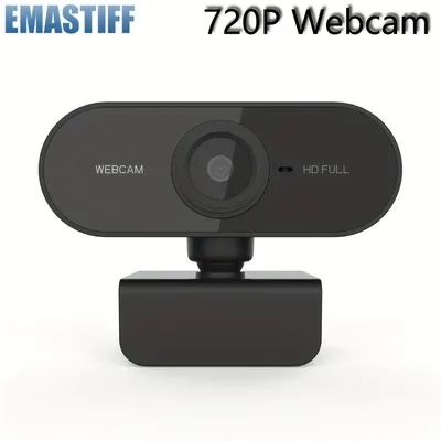 HD 720P Webcam Mini Computer PC WebCamera with USB Plug Rotatable Cameras for Live Broadcast Video