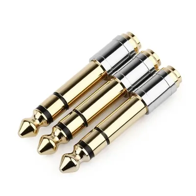 Jack 3.5 To 6.35 Audio Adapter 6.5mm To 3.5mm Converters Male Female Connector Headphone Plug 6.3mm