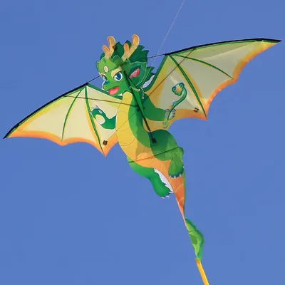 Yongjian Green Chinese Dragon Kite Upgraded Hot Cut Craft Cartoon Kite Suitable for Beginners With