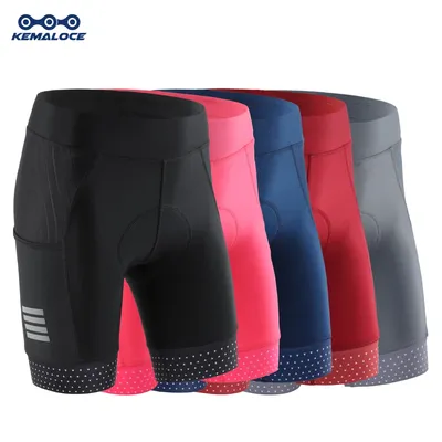KEMALOCE Cycling Shorts Women Fashion Lady Summer Bike Shorts 2023 Padded Female Black&Blue Bicycle