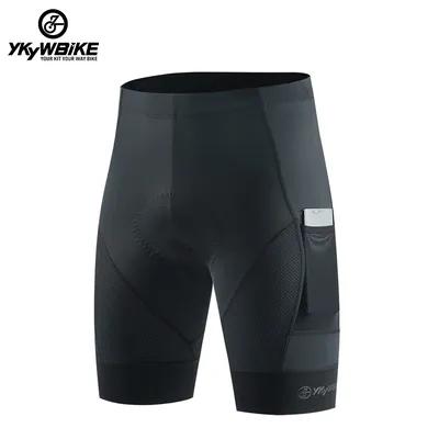 YKYWBIKE Men's Cycling Shorts Padded Pad Shockproof MTB Road Bicycle Short Tights Pants Summer Sport