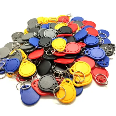 100pcs/Lot 13.56MHz Rewrite 0 Block UID RFID Tags Writable Keyfobs ISO14443A Key Fob Used to Copy