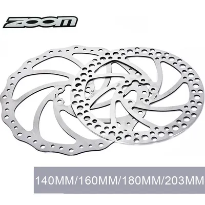 Zoom MTB Disc Brake Rotor 140/160/180/203MM Mountain Bike Stainless Steel Rotor Hydraulic brake