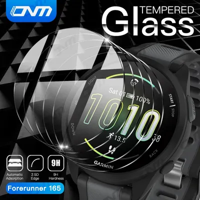 9H Premium Tempered Glass for Garmin Forerunner 165 Music Smart Watch Clear HD Screen Protector for