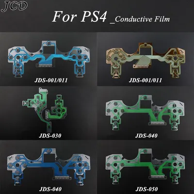 JCD 10pcs Conductive Film Keypad For PS4 Pro Slim JDM JDS 001/011/030/040/050 Flex Cable PCB