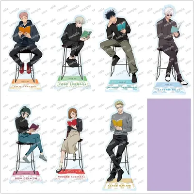 Game 2 Acrylic Stand Doll Anime Zenin Maki Satoru Gojo Fushiguro Megumi Figure Model Plate Cosplay