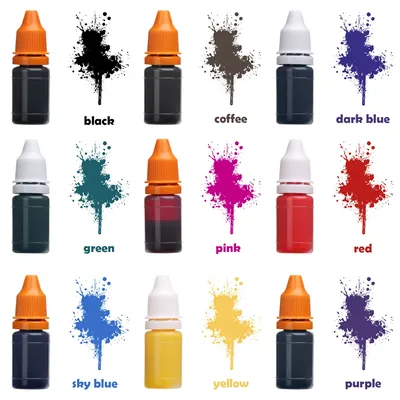 1Pcs 10ml Flash Refill Ink Color Inking Seal Stamp Oil for Wood Paper Wedding Scrapbooking Making Seal Office School Supplies