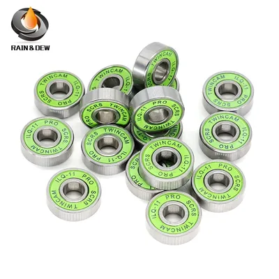 8Pcs 608 RS Bearing ILQ-11 8x22x7 Green Longboard Speed Inline Skate Wheel Bearing Skate Scooter