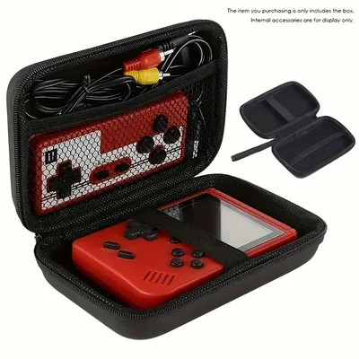 Handheld Game Console Carrying Case, Protective Travel Retro Mini Player Box For Charging Cable,