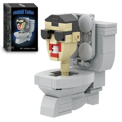 Skibidi Toilet Man vs Monitor Building Blocks The Audio and Camera Man Toys for Kids Adults Game
