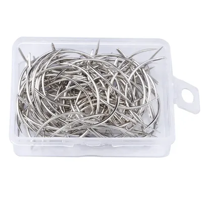 20/40/60/100Pcs C Type Curved Mattress Needles Hand Sewing Home Leather Craft Repair Sewing Needle