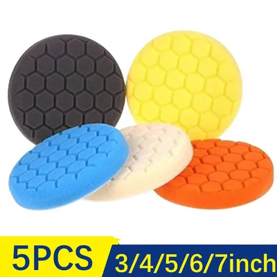 3/4/5/6/7inch Car Polishing Pad Kit Set Self-Adhesive Buffing Waxing Sponge Wool Wheel Polishing Pad For Car Polisher Drill