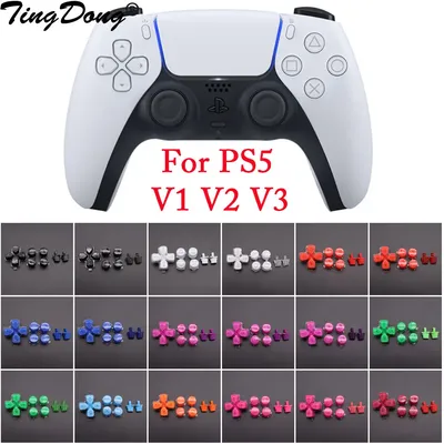For PS5 Controller Replacement Dpad and ABXY Jelly Button Trigger Key Repair Parts For PS5 V1 V2 V3