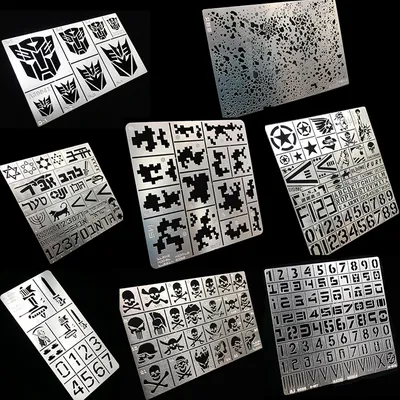 Military Building Tank Airplane Model Tools Digital Camouflage Missing Jet Leaky Spray Plate Etch