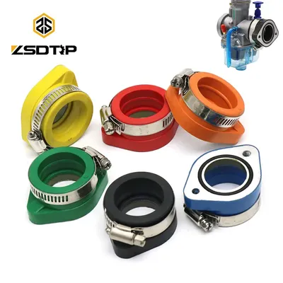 ZSDTRP Motorcycle Carburetor Adapter Inlet Intake Pipe For PE26 28 30 PWK21 24 26 28 30 Carburetor