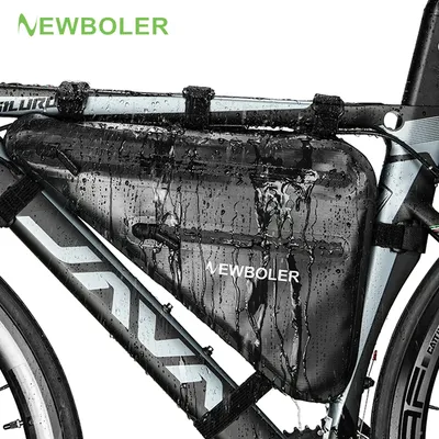 NEWBOLER Bicycle Bag Rainproof Large Capacity MTB Road Bike Frame Bag Triangle Pouch Waterproof