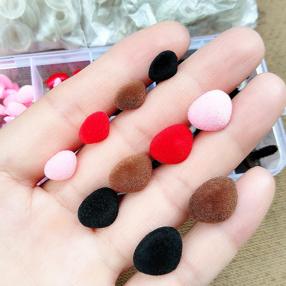 70pcs Plastic Safety Noses For Crochet Toys Amigurumi Mix Set Box Pink/Red/Black/Brown Nose Animal for Bear Puppet Dolls Toys