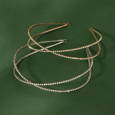 Rhinestone Headband Woman Hairband Korean Fashion Wedding Hair Accessories Bridal Head Band Party