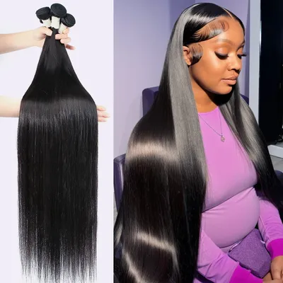 Brazilian Hair Weave Human Hair Bundles Bone Straight Raw Virgin Human Hair Extensions 3 Bundles
