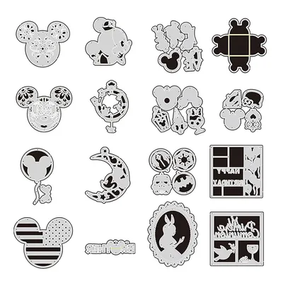 Disney Character Metal Cutting Die is Suitable For Festival DIY Scrapbook Album 3D Greeting Card