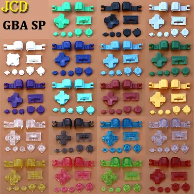 JCD 1set For GameBoy Advance SP Plastic Full Button Set For GBA SP A B Select Start Power ON/OFF L R