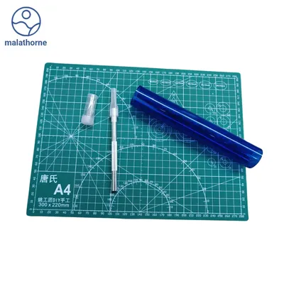 Table Tennis Rubber Cutting Board, PVC Roller Tube, Aluminium Alloy Cutting Knife and Blades, Table