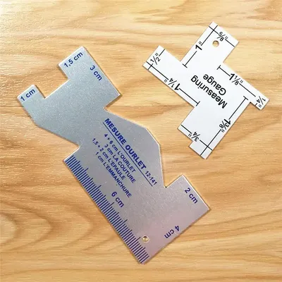 Precision Seam Measuring Gauge Metal Quilting Tailor Ruler Template Sewing Ruler For DIY Patchwork