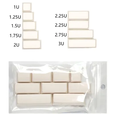 9 Keys/pack PBT Dye Subbed XDA QX Profile Key Caps 1U 1.25U 1.5U 1.75U 2U 2.25U 2.75U 3U Keycaps For